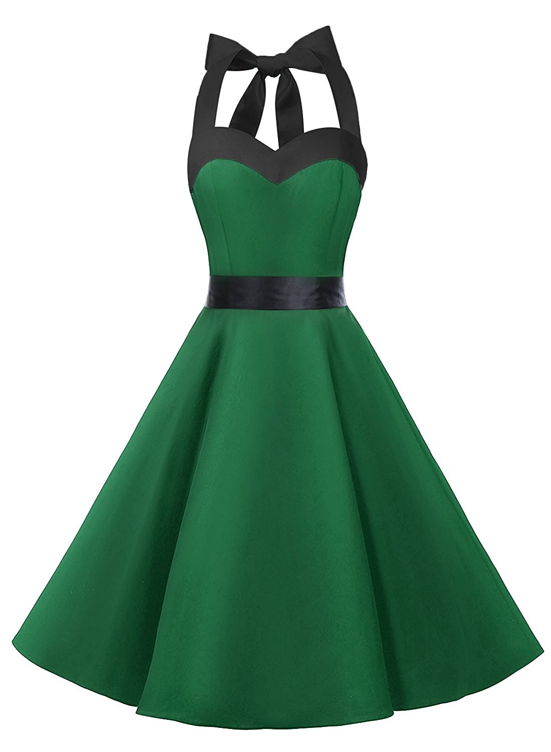 green rockabilly dress