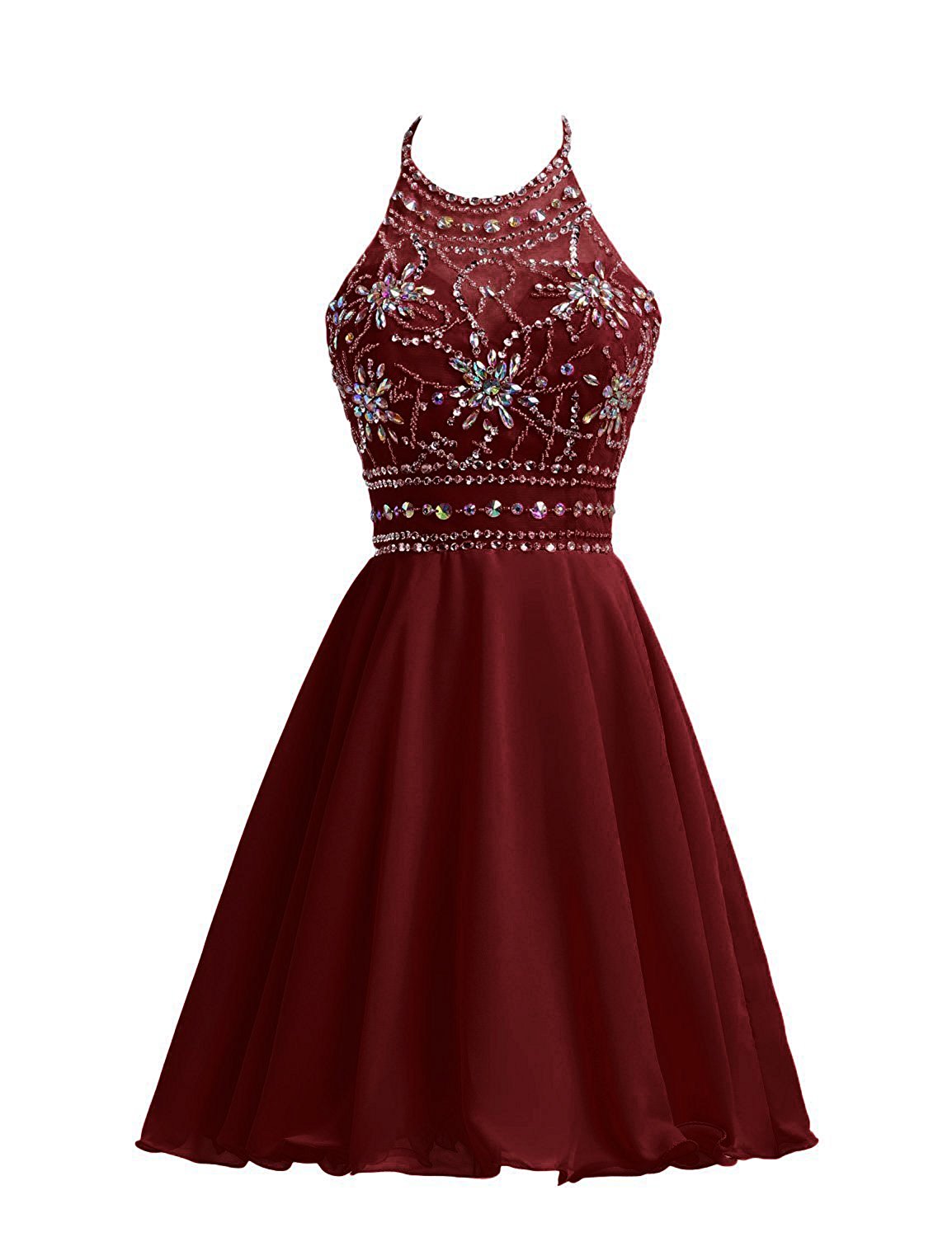 maroon dama dresses