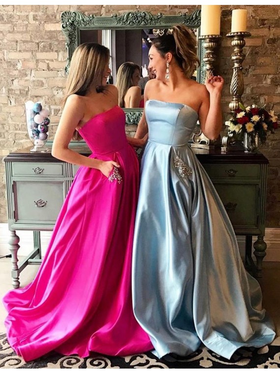pink and blue prom