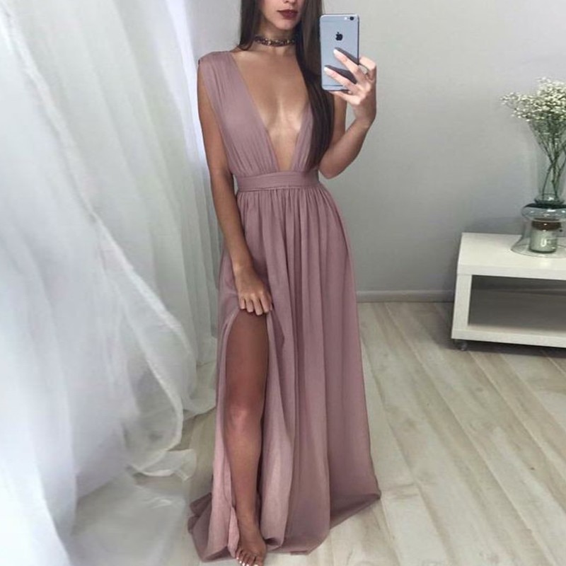 blush sexy dress