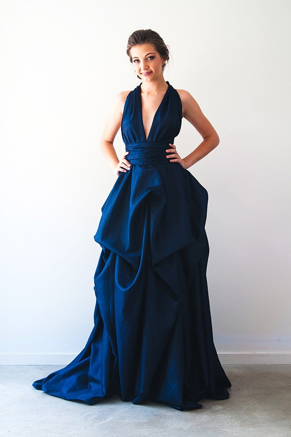 A line Deep V Neck Long Prom Dress,Summer Beach Dress cc821